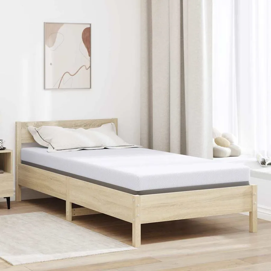 Surmatelas en mousse à mémoire 120 x 200 cm Thick Doux Blanc
