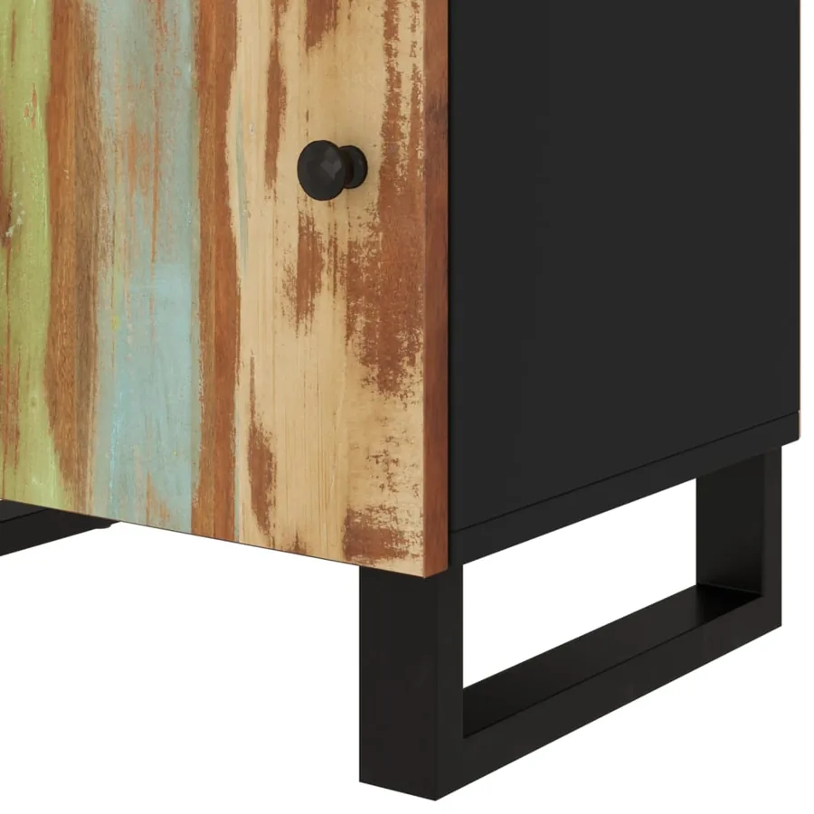 Table de chevet 50x33x60cm Bois de récupération et d'ingénierie - 8