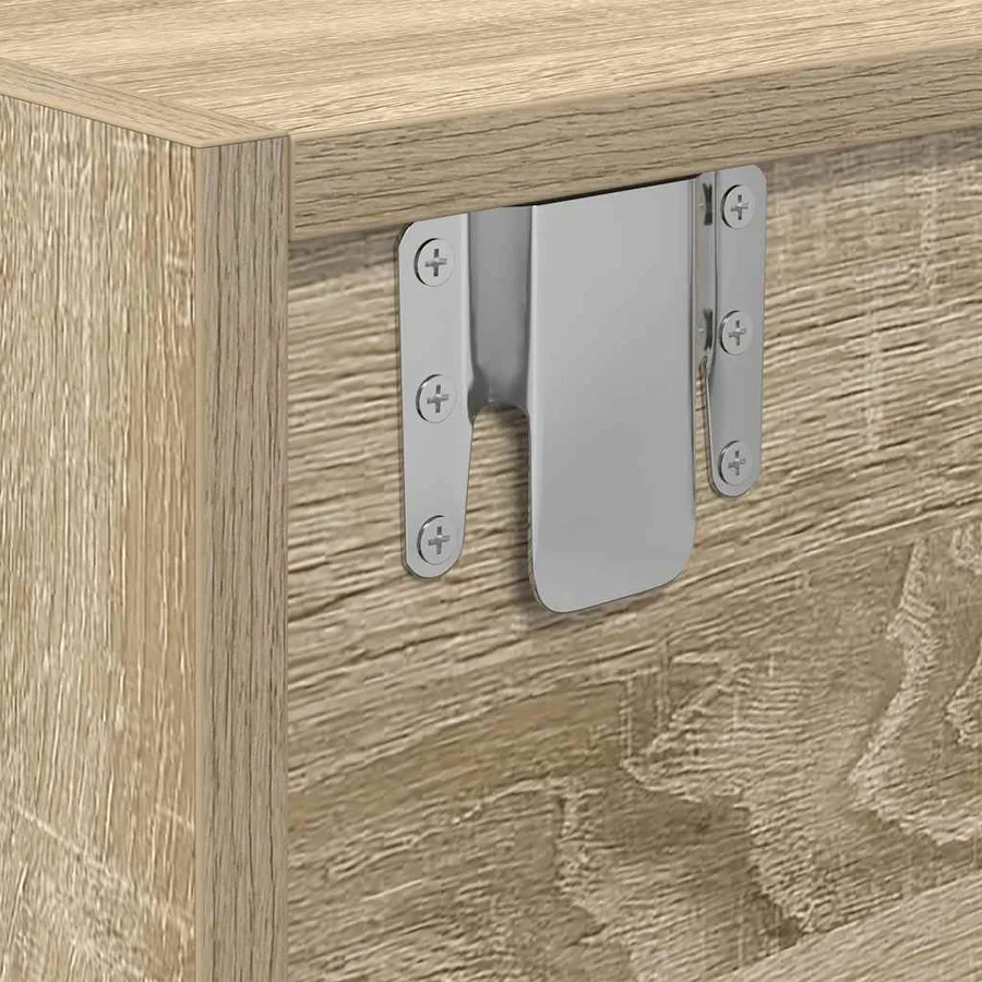Meubles TV 2 pcs chêne sonoma 100x31x25,5 cm bois d'ingénierie - 12