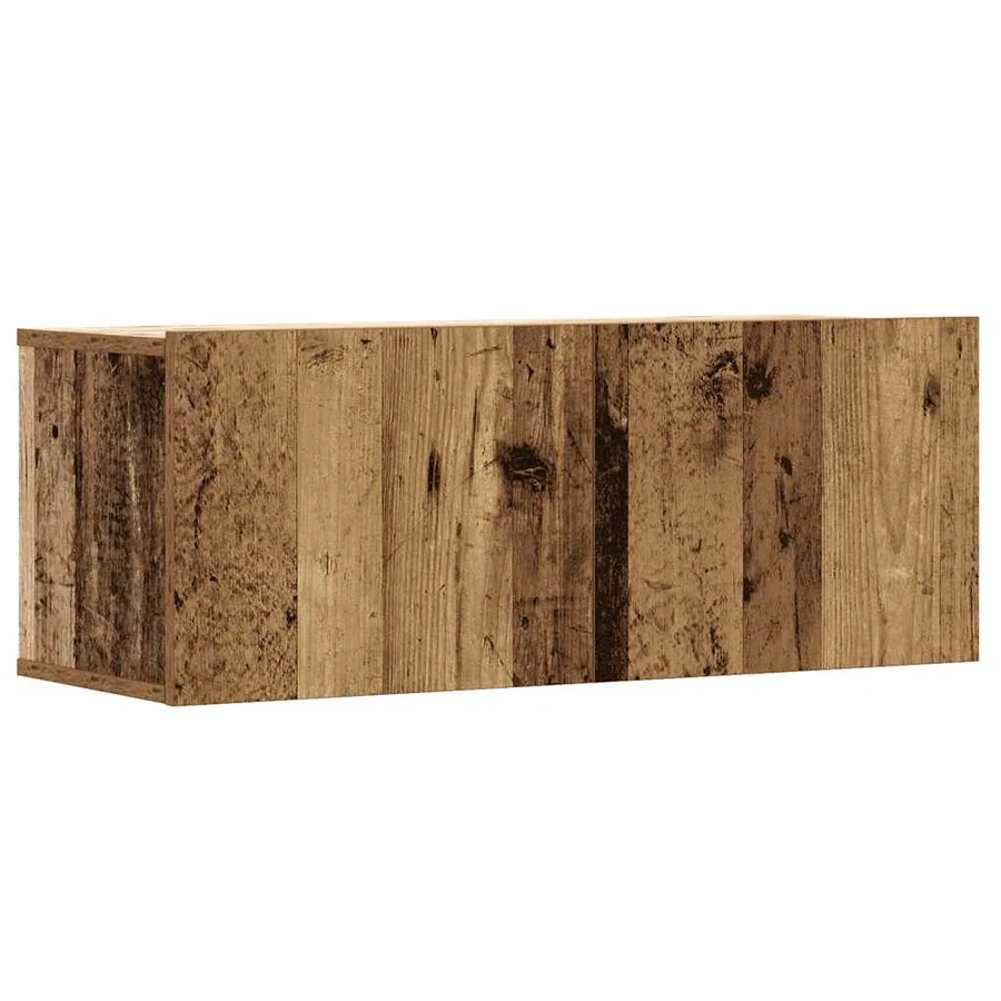 Ensemble de meuble TV mural 6 pcs vieux bois bois d'ingénierie - 4