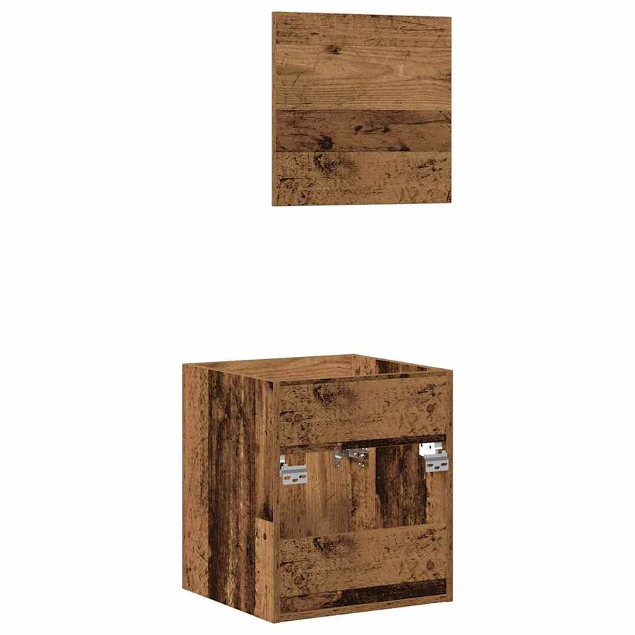 Ensemble de meubles salle de bain 2 pcs bois d'ingénierie - 8