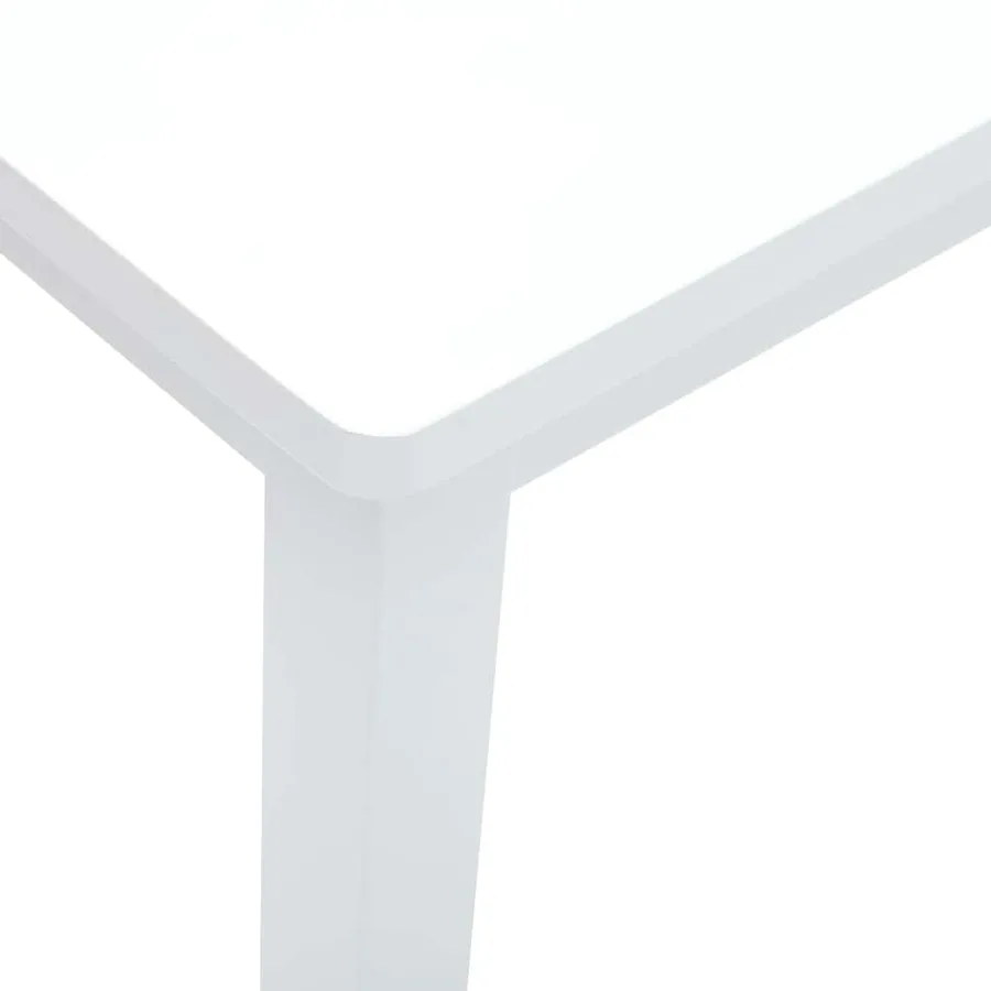 Banc 90 cm blanc bois massif caoutchouc - 6