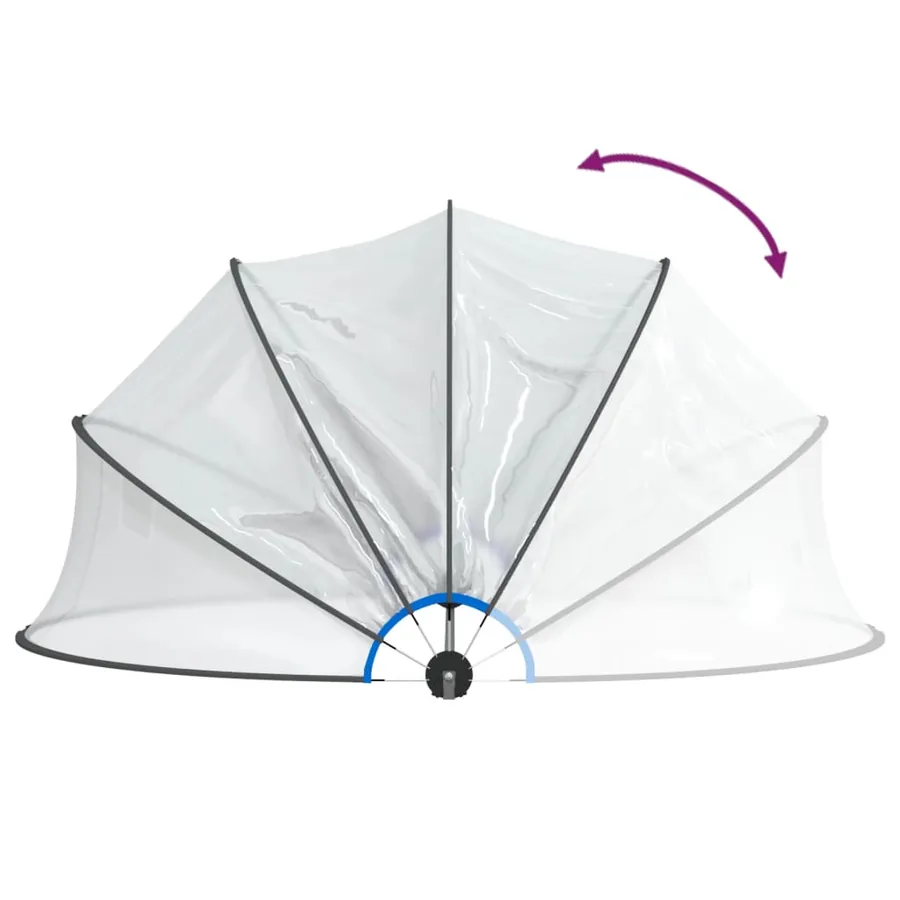 Dôme de piscine rond 376x188 cm PVC - 6