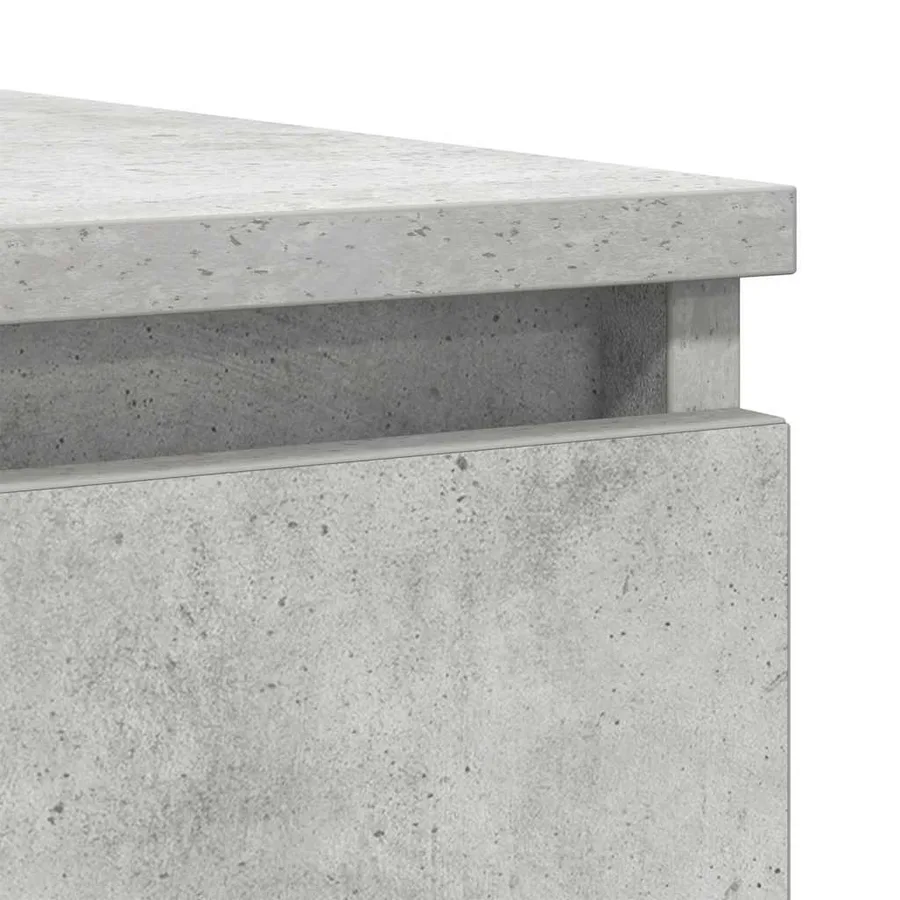 Buffet avec tiroirs gris béton 100,5x35x76 cm bois d'ingénierie - 10