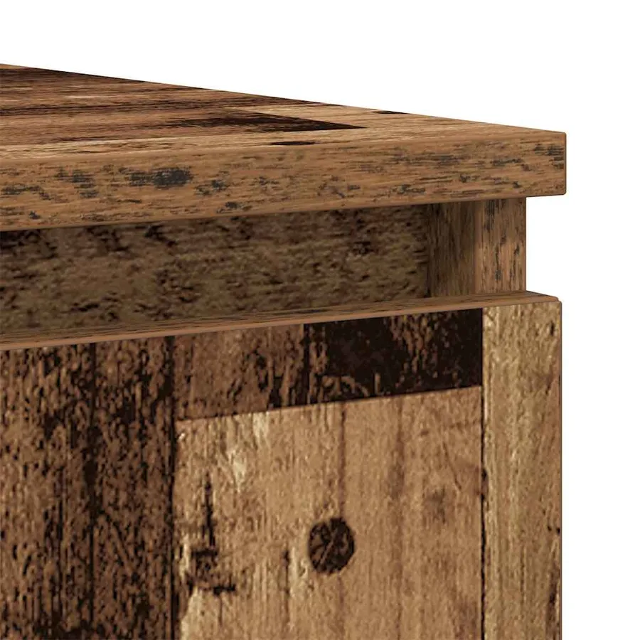 Buffet avec tiroirs vieux bois 100,5x35x76 cm bois d'ingénierie - 10