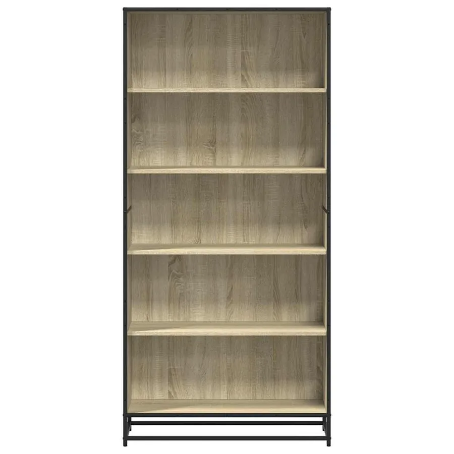 Bibliothèque chêne sonoma 80,5x35x170,5 cm bois d'ingénierie - 4