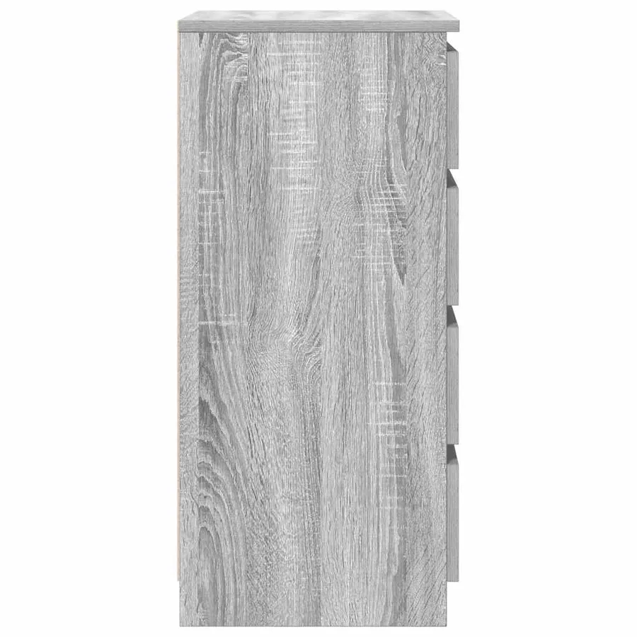 Buffet avec tiroirs sonoma gris 37,5x35x99 cm bois d'ingénierie - 7