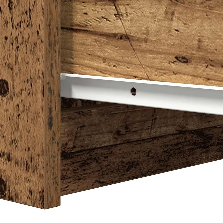 Buffet avec tiroirs vieux bois 37,5x35x99 cm bois d'ingénierie - 10