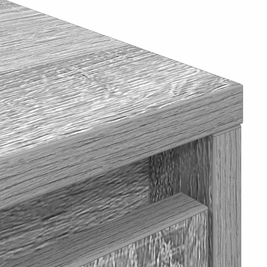 Buffet haut sonoma gris 29,5x34x119,5 cm bois d'ingénierie - 10