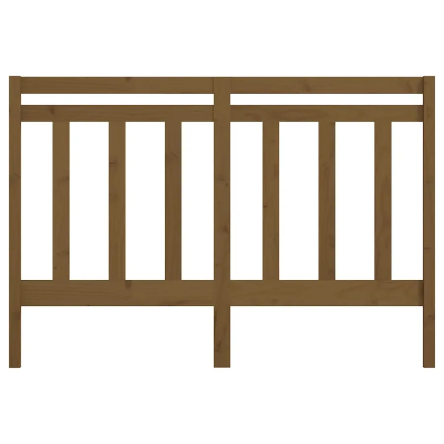 Tête de lit Marron miel 141x4x100 cm Bois massif de pin - 4