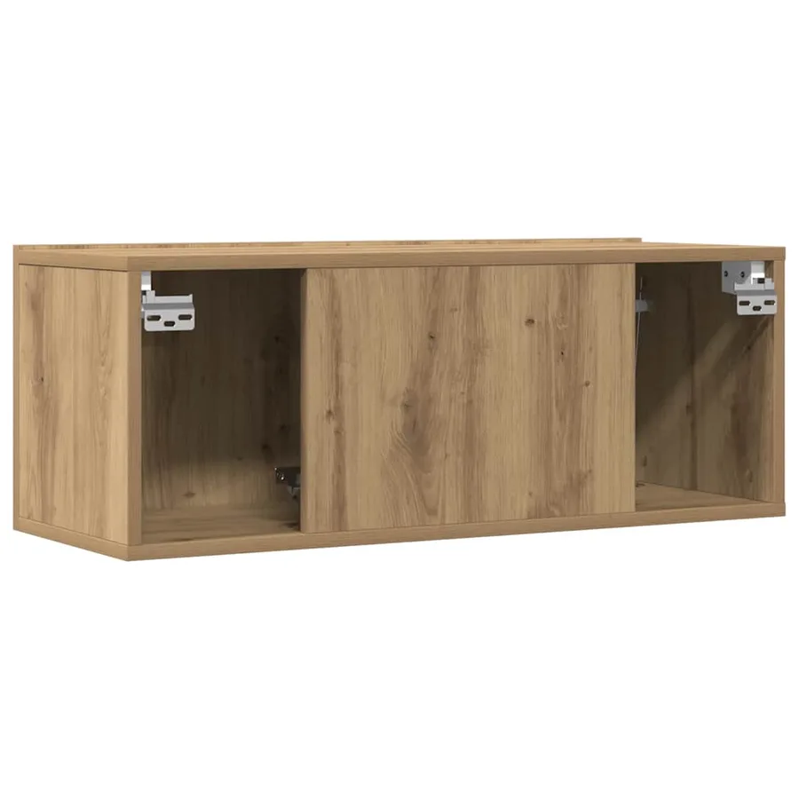 Meubles TV muraux 2 pcs chêne artisanal 80x30x30 cm - 7
