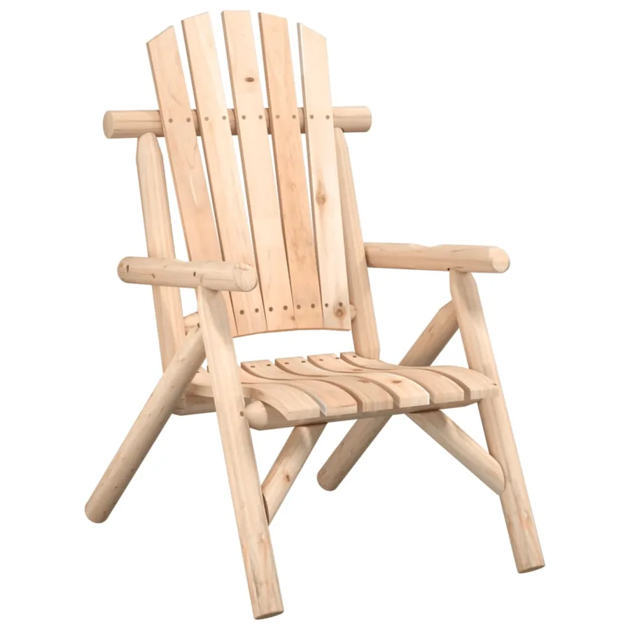Chaise de jardin 68x86x103 cm bois massif d'épicéa - 2