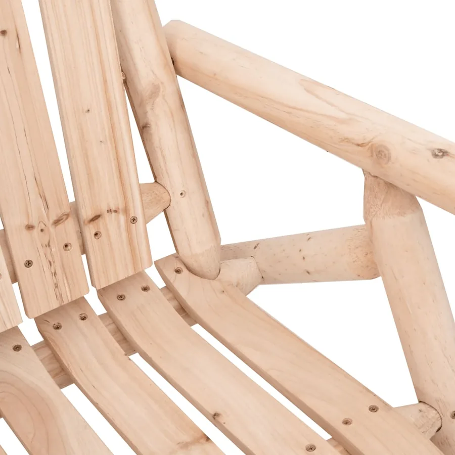 Chaise de jardin 68x86x103 cm bois massif d'épicéa - 5
