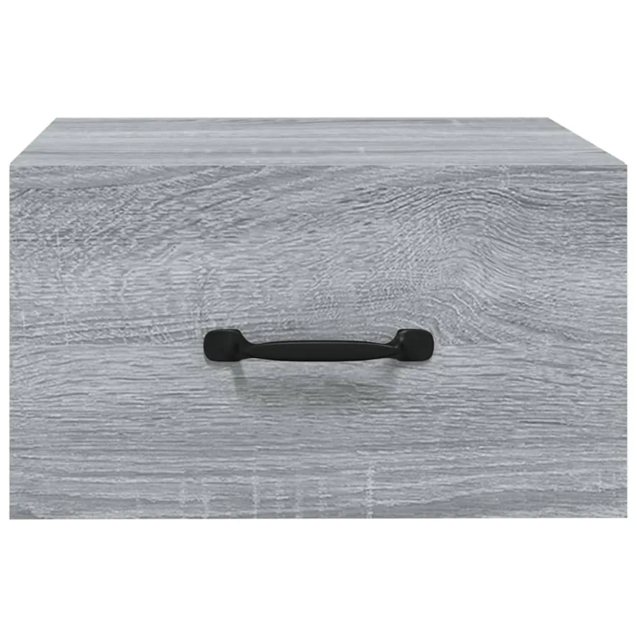 Tables de chevet murales 2 pcs Sonoma gris 35x35x20 cm - 4