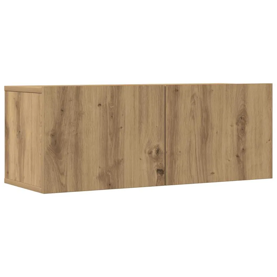 Ensemble de meuble TV mural 7 pcs chêne artisanal - 4