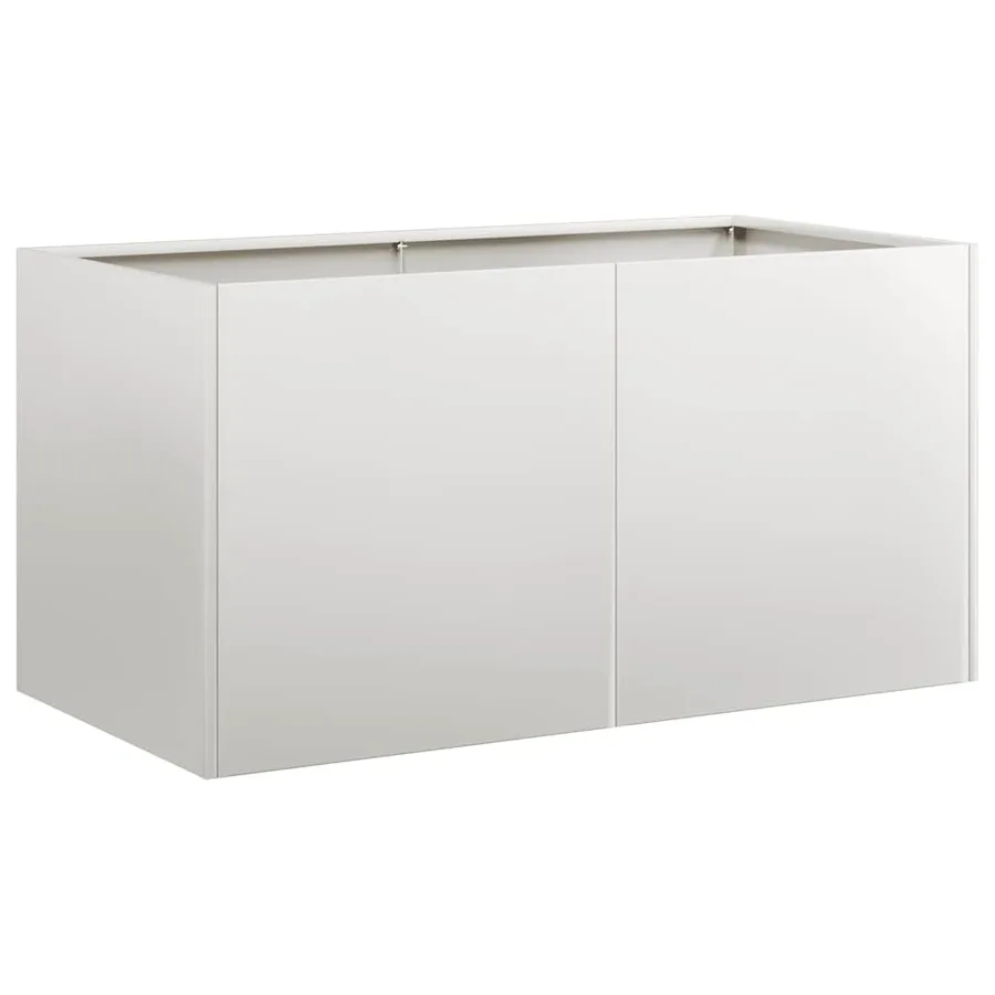 Jardinière 80x40x40 cm acier inoxydable - 2