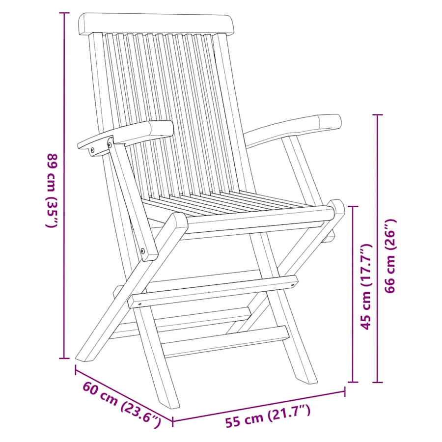 Ensemble de salle à manger pour jardin 7 pcs Marron - 12