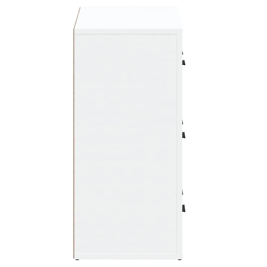 Buffets 2 pcs blanc bois d'ingénierie - 7