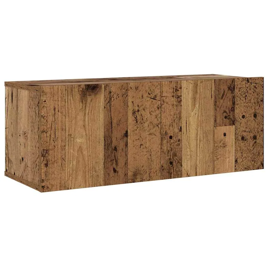 Meubles TV muraux 3 pcs vieux bois bois d'ingénierie - 6