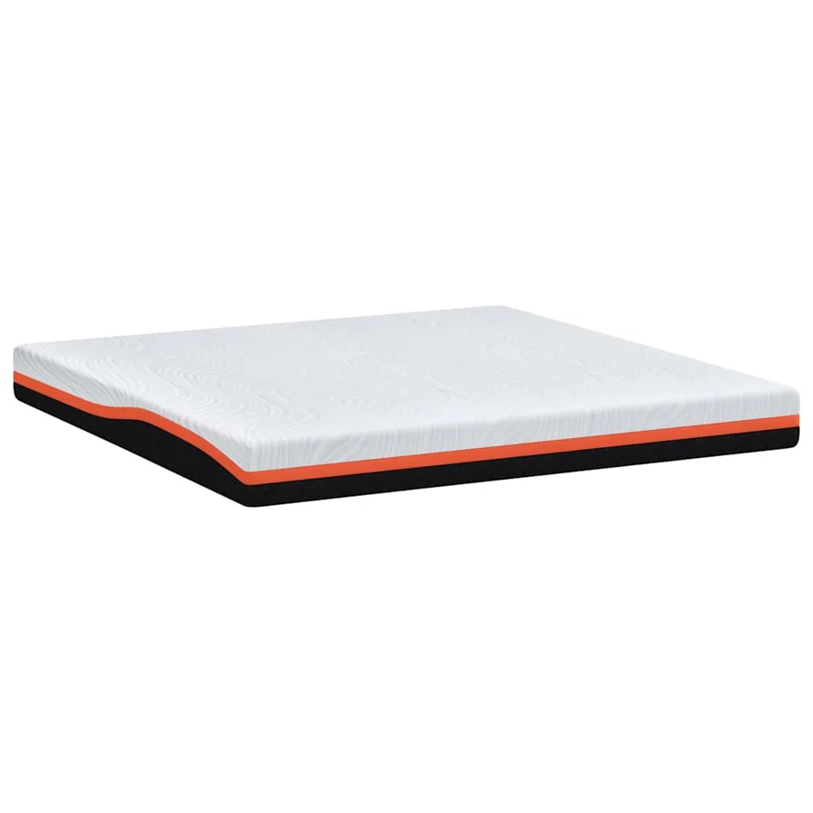 Matelas Blanc et Noir 180 x 200 cm Tissu jacquard - 6