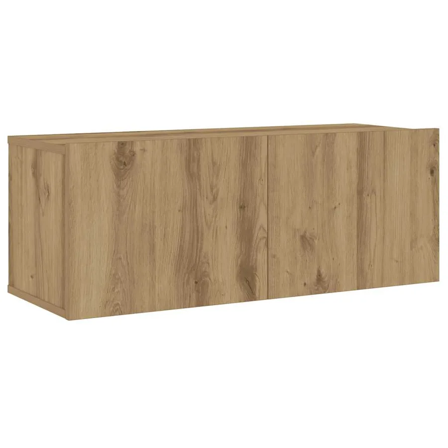Meubles TV muraux 6 pcs chêne artisanal bois d'ingénierie - 4