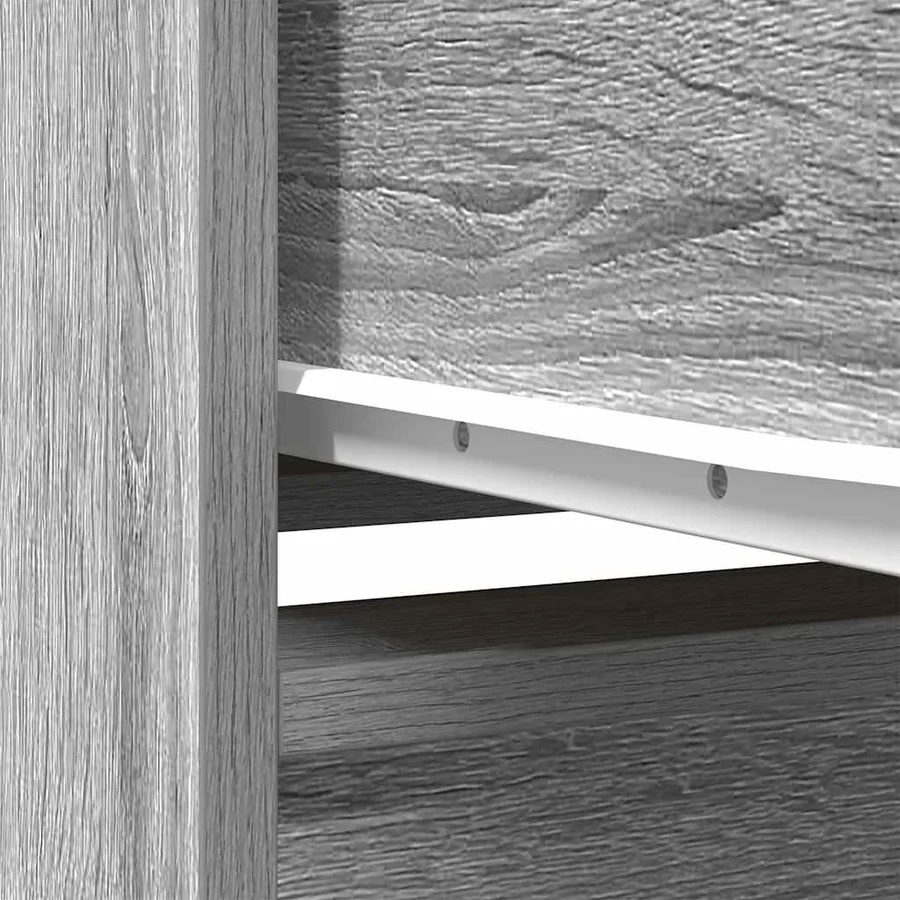 Armoire tiroir sonoma gris 55,5x34x119,5 cm bois d'ingénierie - 10