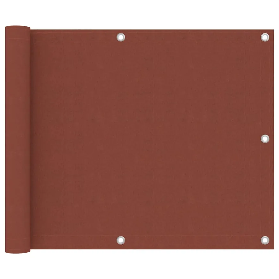 Écran de balcon Terre cuite 75x500 cm Tissu Oxford