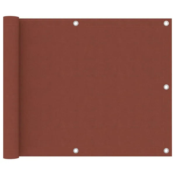 Écran de balcon Terre cuite 75x500 cm Tissu Oxford