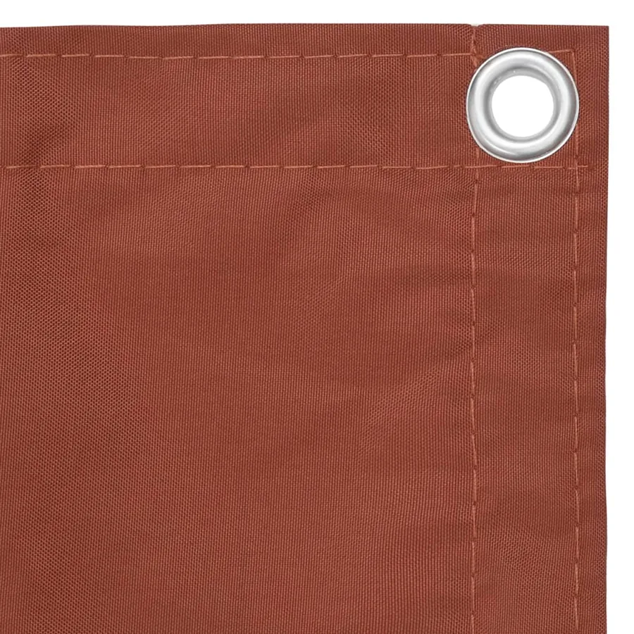 Écran de balcon Terre cuite 75x500 cm Tissu Oxford - 3