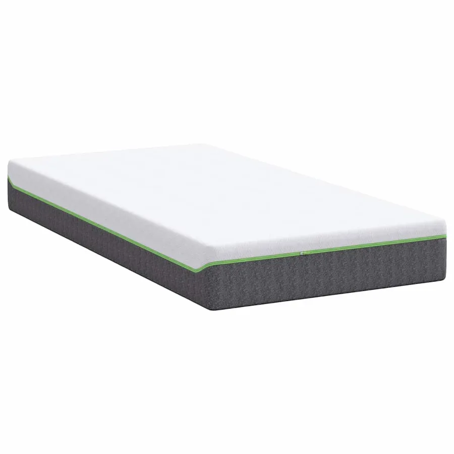 Matelas Blanc et Gris 90 x 190 cm Tissu jacquard - 5