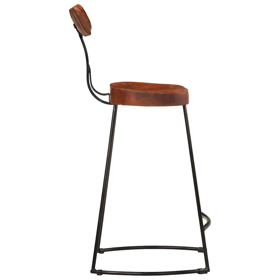 Tabourets de bar lot de 2 49x43x88 cm bois de manguier massif - 3