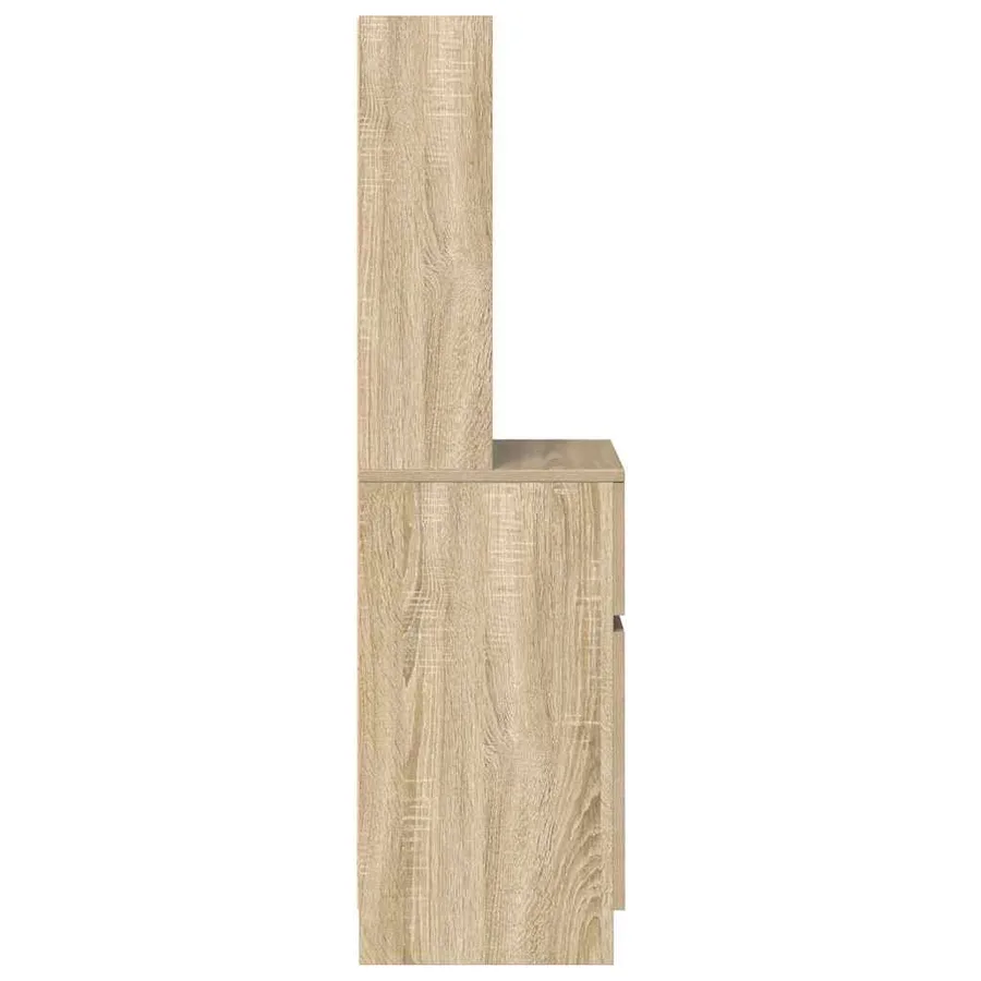 Table de chevet chêne sonoma 39x35x125 cm bois d’ingénierie - 7