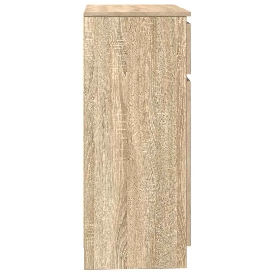 Buffet avec tiroir chêne sonoma 71x35x84 cm bois d'ingénierie - 7