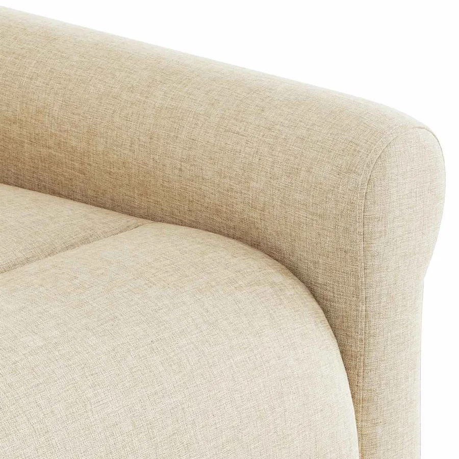 Fauteuil inclinable de massage Crème Tissu - 13