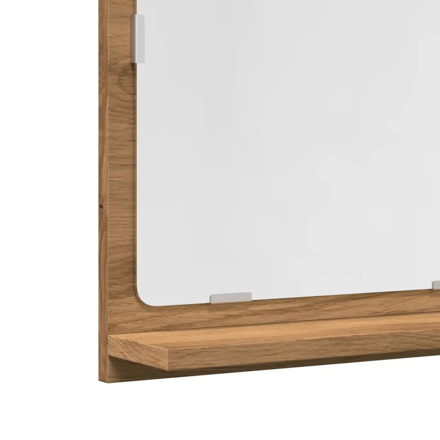 Armoire à miroir de salle de bain chêne artisanal 40x11x37 cm - 7