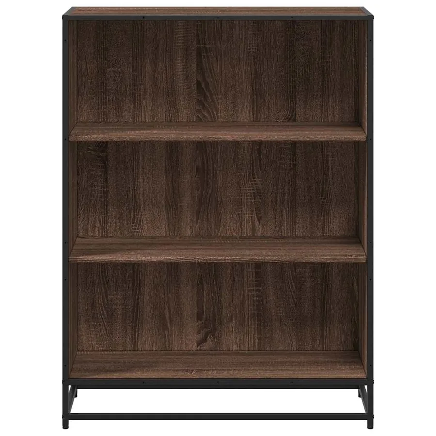 Bibliothèque chêne marron 80,5x35x107,5 cm bois d'ingénierie - 4