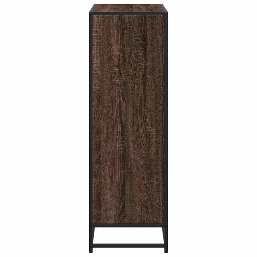 Bibliothèque chêne marron 80,5x35x107,5 cm bois d'ingénierie - 5