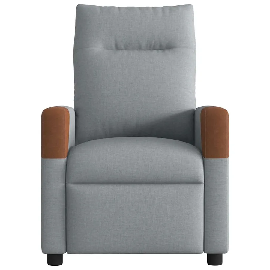 Fauteuil inclinable électrique Gris clair Tissu - 5