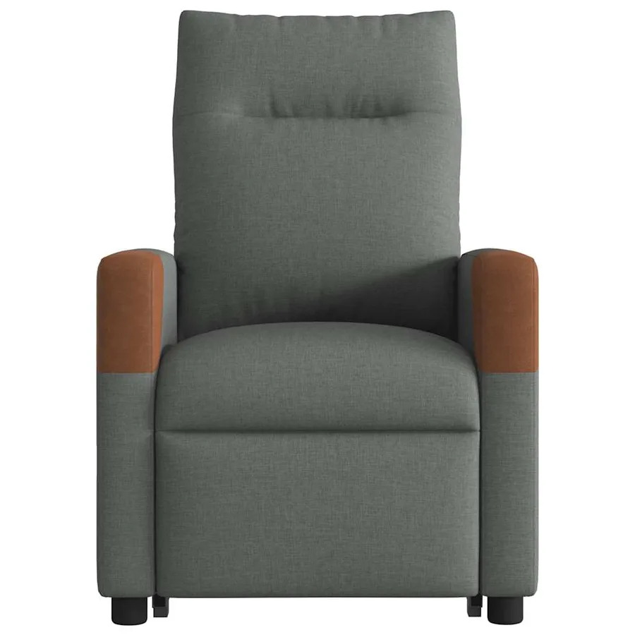Fauteuil inclinable Gris foncé Tissu - 5