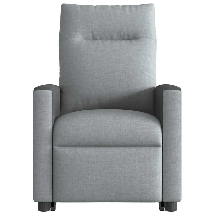 Fauteuil inclinable électrique gris clair tissu - 5