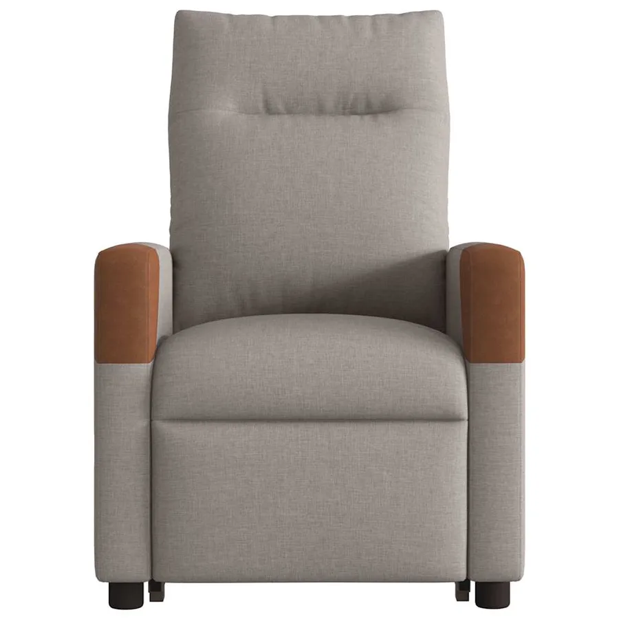 Fauteuil inclinable taupe tissu - 5