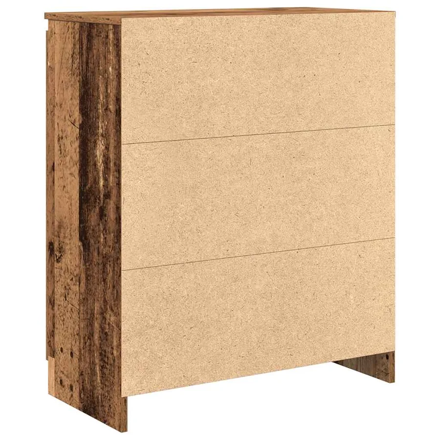 Buffet avec tiroirs vieux bois 71x35x84 cm bois d'ingénierie - 8