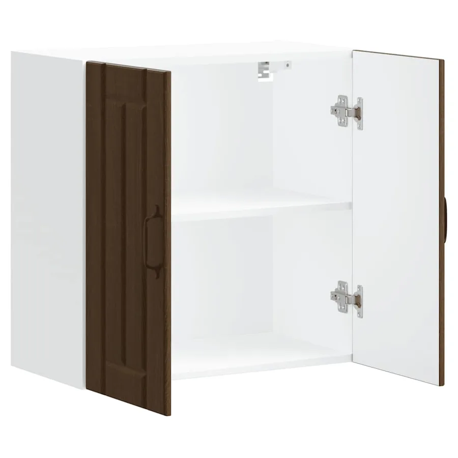 Armoire murale de cuisine Lucca chêne marron bois ingénierie - 6