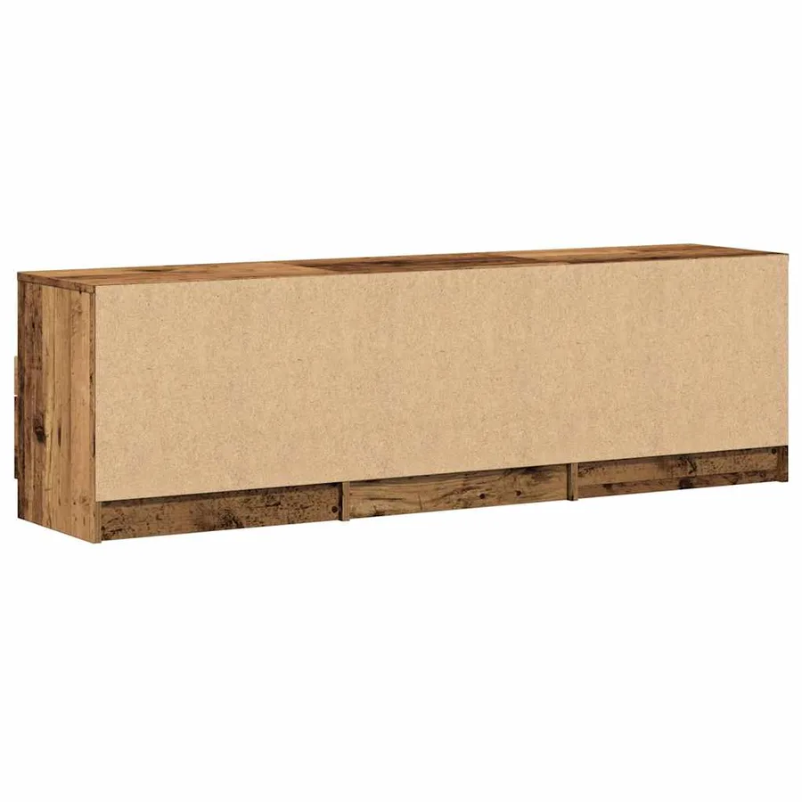 Meuble TV vieux bois 150x33,5x45 cm bois d'ingénierie - 6