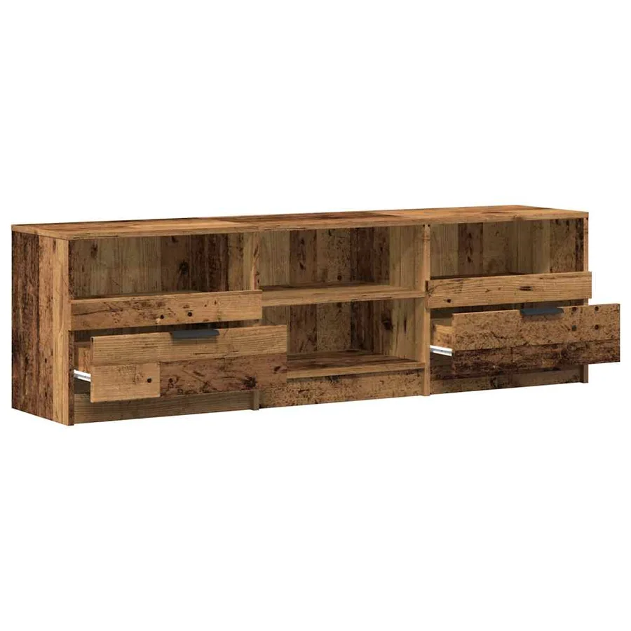 Meuble TV vieux bois 150x33,5x45 cm bois d'ingénierie - 7