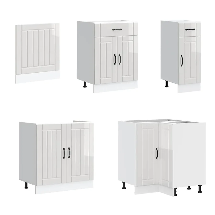 Ensemble d'armoires de cuisine 11 pcs Lucca bois d'ingénierie - 4