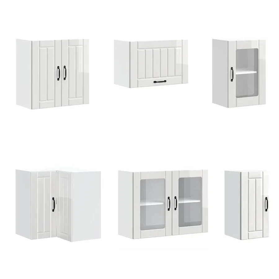 Ensemble d'armoires de cuisine 11 pcs Lucca bois d'ingénierie - 5
