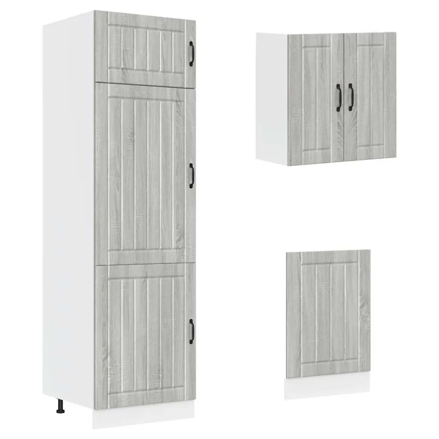 Ensemble d'armoires de cuisine 8 pcs Kalmar bois d'ingénierie - 5