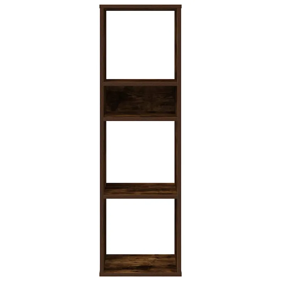Bibliothèque chêne fumé 34x31x112 cm bois d'ingénierie - 4