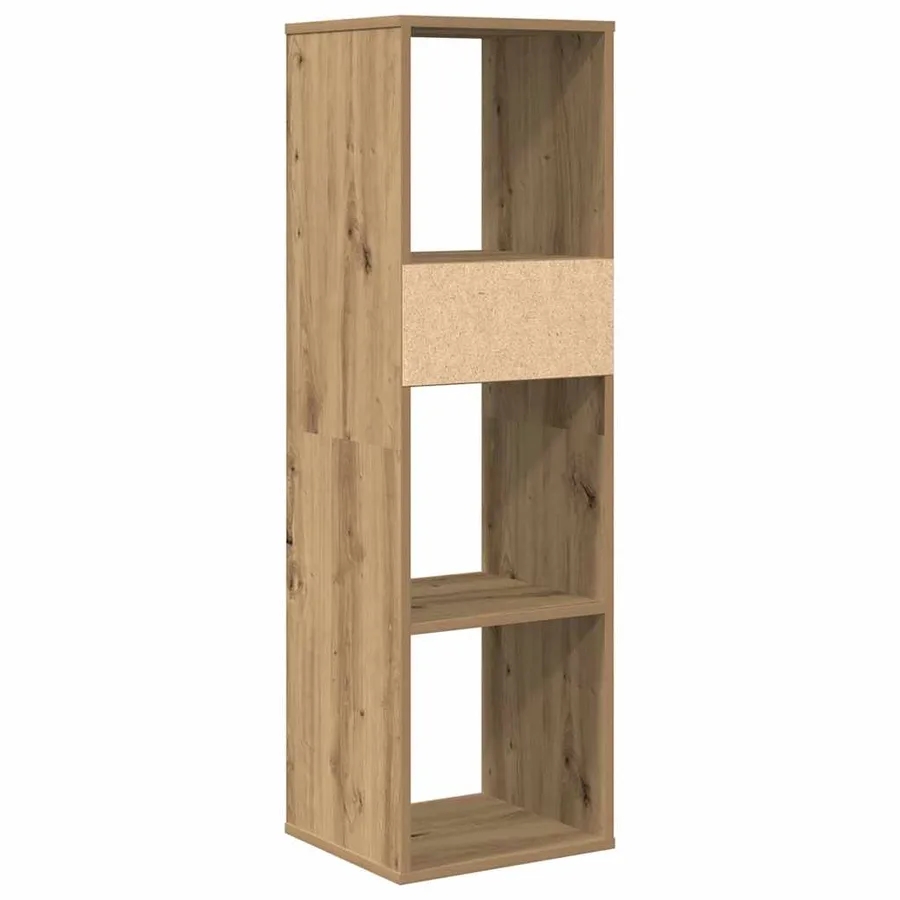 Bibliothèque chêne artisanal 34x31x112 cm bois d'ingénierie - 6
